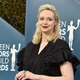 Gwendoline Christie poses in a lovely black dress at the 26th Annual Screen Actors Guild Awards.